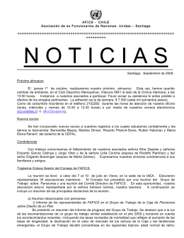 AFICS - CHILE Asociación de ex Funcionarios de Naciones Unidas