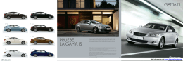 Catálogo del Lexus IS