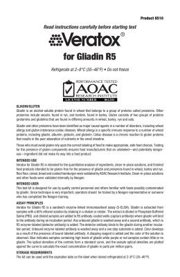 for Gliadin R5 - Safe Food Solutions,food testing supplier,Trinidad