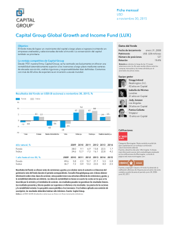 Capital Group Global Growth and Income Fund (LUX)