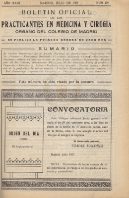 Año XXIII. Nº. 226 Julio 1927