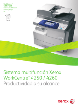 Sistema multifunción Xerox WorkCentre™ 4250 / 4260