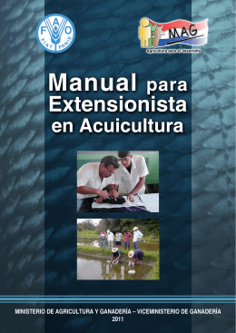 Extensionistas en Acuicultura - Ministerio de Agricultura y Ganadería