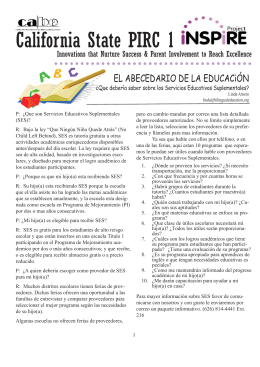 PIRC Newsletter (Spanish).indd