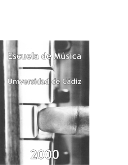 folleto Escuela Música Campus de Cádiz