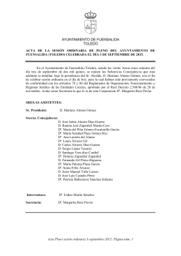 Acta completo - Ayuntamiento Fuensalida