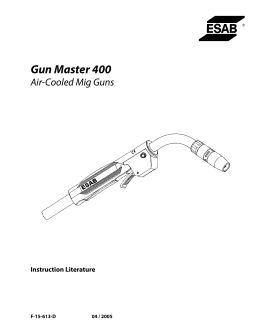 Gun Master 400 - ESAB Welding & Cutting Products