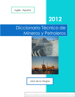 Diccionario Técnico de Mineros y Petroleros - U