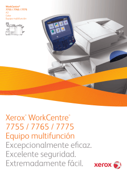 Xerox® WorkCentre® 7755 / 7765 / 7775 Equipo multifunción