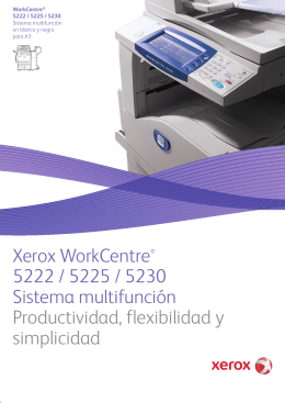 Xerox WorkCentre® 5222 / 5225 / 5230 Sistema multifunción