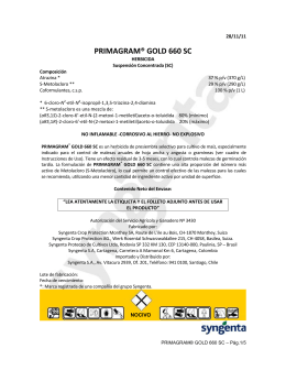 PRIMAGRAM® GOLD 660 SC