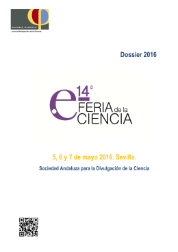 Dossier de la 14ª Feria de la Ciencia.
