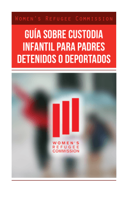 guía sobre custodia infantil para padres detenidos