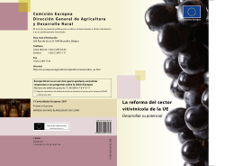 La reforma del sector vitivinícola de la UE Desarrollar su