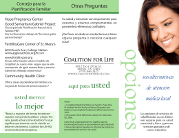 lo mejor - Coalition for Life