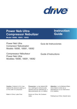Power Neb Ultra Compressor Nebulizer Instruction