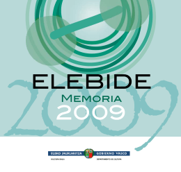 Memoria 2009 - Euskara