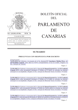 Boletín 70/2008 - Parlamento de Canarias