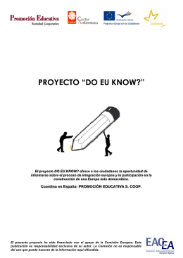 PROYECTO “DO EU KNOW?”