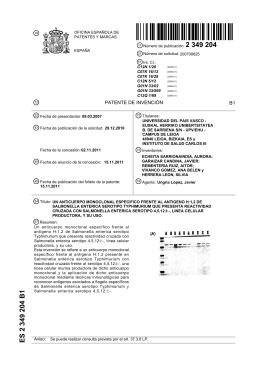 ES2349204 (B1) - Instituto de Salud Carlos III