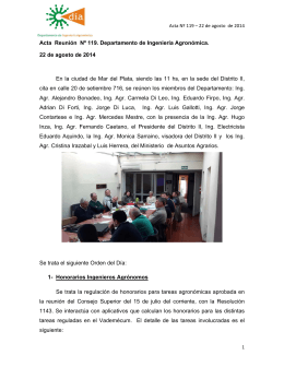Acta Reunión Nº 119. Departamento de Ingeniería Agronómica. 22
