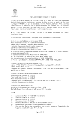 Acta 49 2013 - Municipalidad de Laja