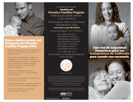 Paid Family Leave Brochure - Spanish Vers. (DE 2511/S)