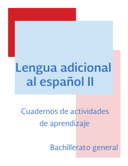 Lengua adicional al español II - DGB