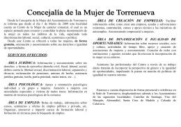 SERVICIOS OFRECIDOS - Ayuntamiento de Torrenueva
