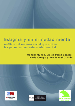 ESTIGMA Y ENFERMEDAD MENTAL - Biblioteca de la Universidad