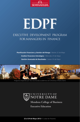 executive development program for managers in finance