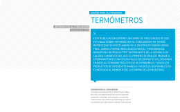 TERMÓMETROS - Instituto Nacional de Tecnología Industrial