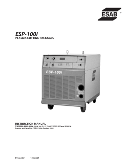 ESP-100i - ESAB Welding & Cutting Products