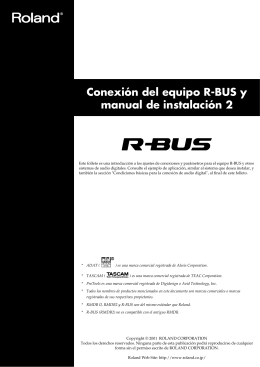 Conexión del equipo R-BUS y manual de