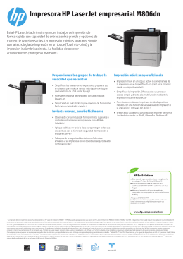 Impresora HP LaserJet empresarial M806dn