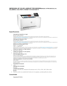 impresora hp color laserjet pro m252dw(b4a22a) 19 ppm (ngo/clr), a4