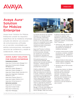 Avaya Aura® Solution for Midsize Enterprise