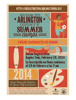 Arlington County Summer Camps Guide 2014