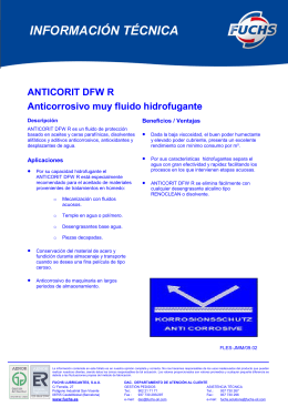 anticorit dfw-r - Fuchs Lubricantes
