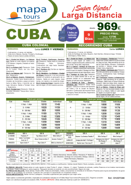 25-01-12 Oferta CUBA Ene-Abr desde