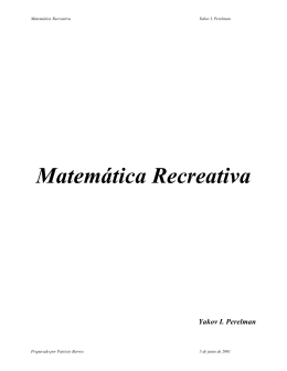 Matemática Recreativa