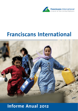 Franciscans International Informe Anual 2012