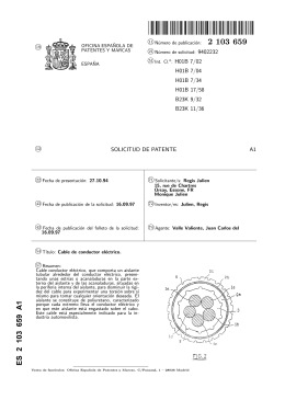 CABLE DE CONDUCTOR ELECTRICO.(ES2103659)