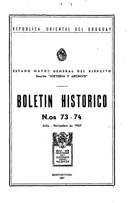 BOLETÍN HISTÓRICO N.os 73 74