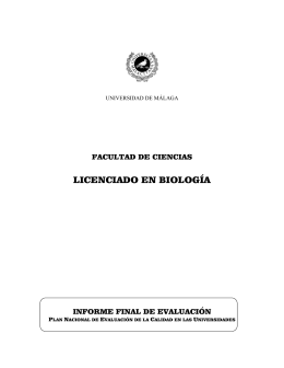 Informe final - Universidad de Málaga