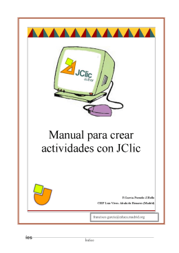Manual Jclic - Centro de Informática Educativa