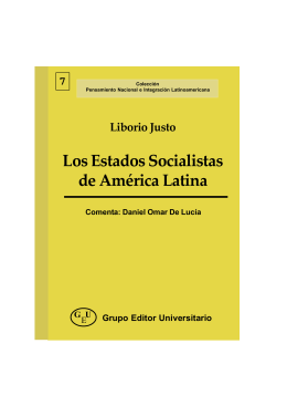 LIBORIO JUSTO Los Estados Socialistas de América Latina