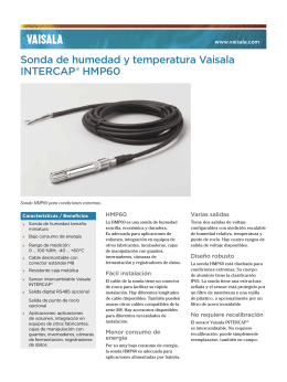 Sonda de humedad y temperatura Vaisala INTERCAP® HMP60