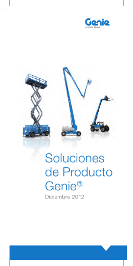 Catálogo general Genie - Fabricaciones e instalaciones