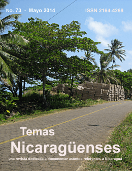 No. 73  - Revista de Temas Nicaragüenses